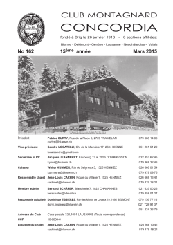 Bulletin de mars 2015