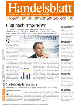 Leseprobe zum Titel: Handelsblatt (12.02.2015)