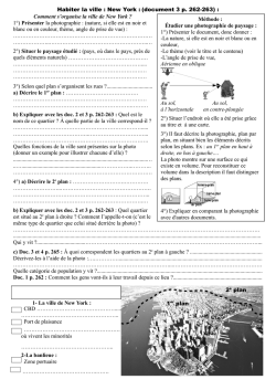 Habiter la ville : New York : (document 3 p. 262
