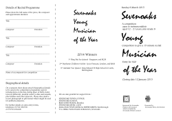 YMY Entry Form (3)2015 - Sevenoaks Three Arts Festival