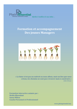 d`information - Plein potentiel MAROC