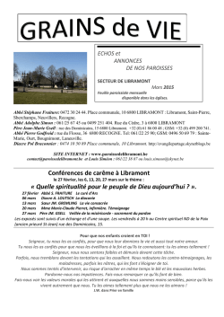 feuille paroissiale mars 2015