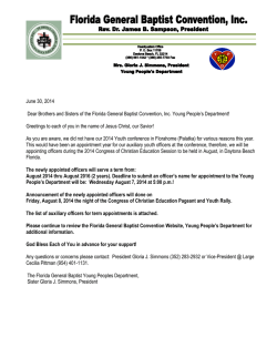 District Directors and Youth Workers