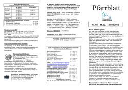 Pfarrblatt - St. Marien Br&ouml;gbern