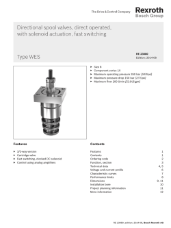 Directional spool valves, direct operated, with solenoid actuation