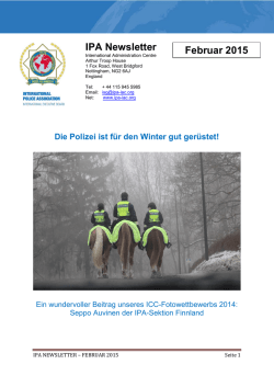 IAC-Newsletter in deutsch f&uuml;r Februar 2015 - IPA-Bork