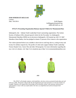 INYLF and the Monumental Marathon t