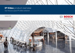 IP Video product overview