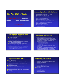 The New ICD Codes