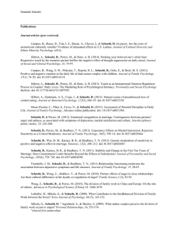 Dominik Schoebi Publications Journal articles (peer reviewed