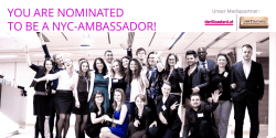 Informationsblatt NYC-Ambassadors