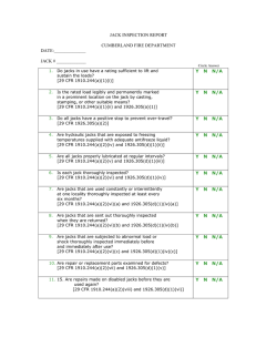 Jack inspection form