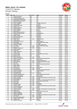 İSMAİL AKÇAY YOL KOŞUSU 7 Eylül 2014