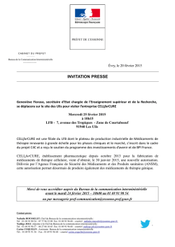 INVITATION PRESSE