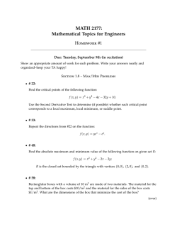 Homework #1