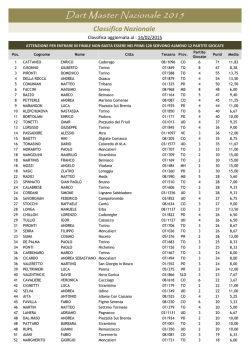 Classifica nazionale