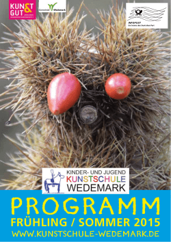 aktuelles Programm F/S 2015 - und Jugendkunstschule Wedemark