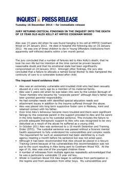 INQUEST Press Release