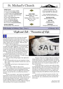 Bulletin 09 February 2014