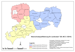 Karte Qualifizierungsgebiete C.1 - Sächsisches Staatsministerium