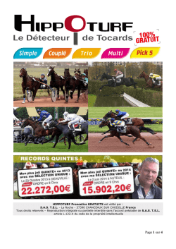 HIPPOTURF Pronos Gratuits Trot