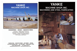 View our brochure - Yanke Machine Shop