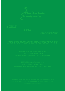 Flyer als PDF - Musikschule Sumiswald