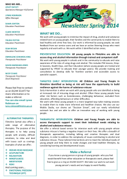 Flintshire Sorted Newsletter Spring 2014