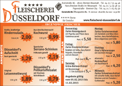 Kochwurst Serrano-Schinken Rinderroulade Düsseldorf`s Aufschnitt