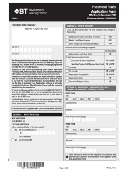 Investment Funds - BT Investment Management