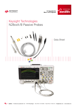 Keysight Technologies N28xxA/B | Tastköpfe