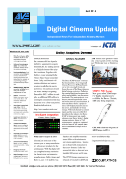 Digital Cinema Update April 2014