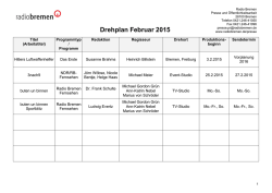 Drehplan Februar
