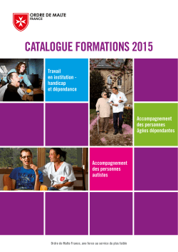 CATALOGUE FORMATIONS 2015