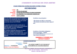 Fiche d`inscription formation SCORING SYSTEME MACHINE