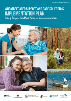 implementation plan - Wheatbelt Development Commission
