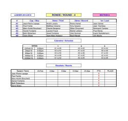 Horaire & r&eacute;sultats - Club Curling St