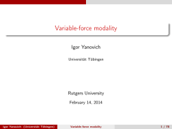 Variable-force modality
