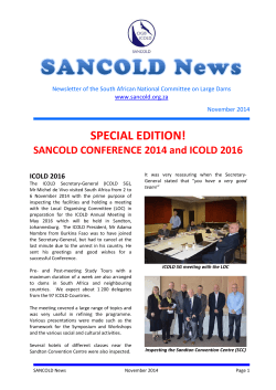SANCOLD News
