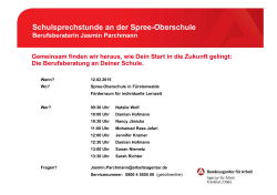 Termin am 12.Februar 2015 - 1. Oberschule Fürstenwalde