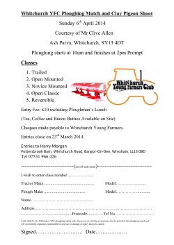 Whitchurch YFC Ploughing Match and Clay Pigeon Shoot Sunday 6