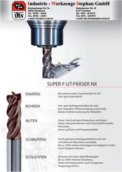 SUPER F-UT-FRÄSER NX - iws