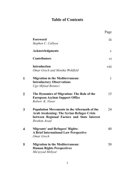Table of Contents - University of Malta