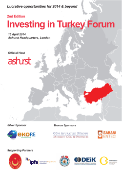 Investing in Turkey 2014 Brochure