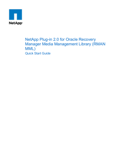 NetApp_Plugin_2_0_For_Oracle_RMAN_Quick_Start_Guide