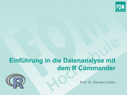 Einf&uuml;hrung R Commander
