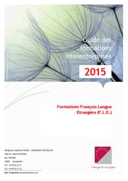 Guide des formations interentreprises