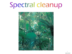 Spectral cleanup