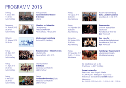 PROGRAMM 2015 - Kulturverein Heimberg