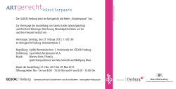 Einladungskarte - GEDOK Freiburg